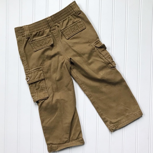 •Healthtex• twill camel cargo pants - Picture 3 of 5
